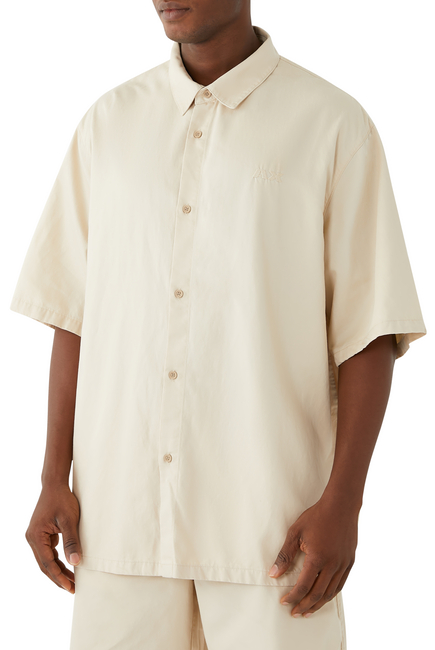 Twill Button-Up Shirt